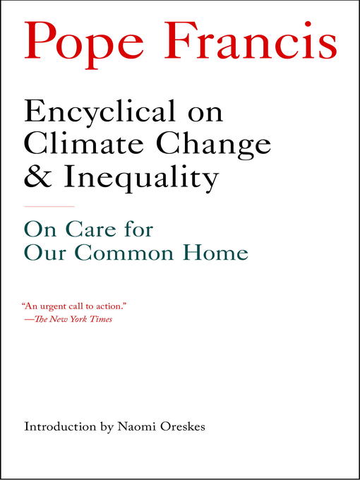 Title details for Encyclical on Climate Change and Inequality by Pope Francis - Available